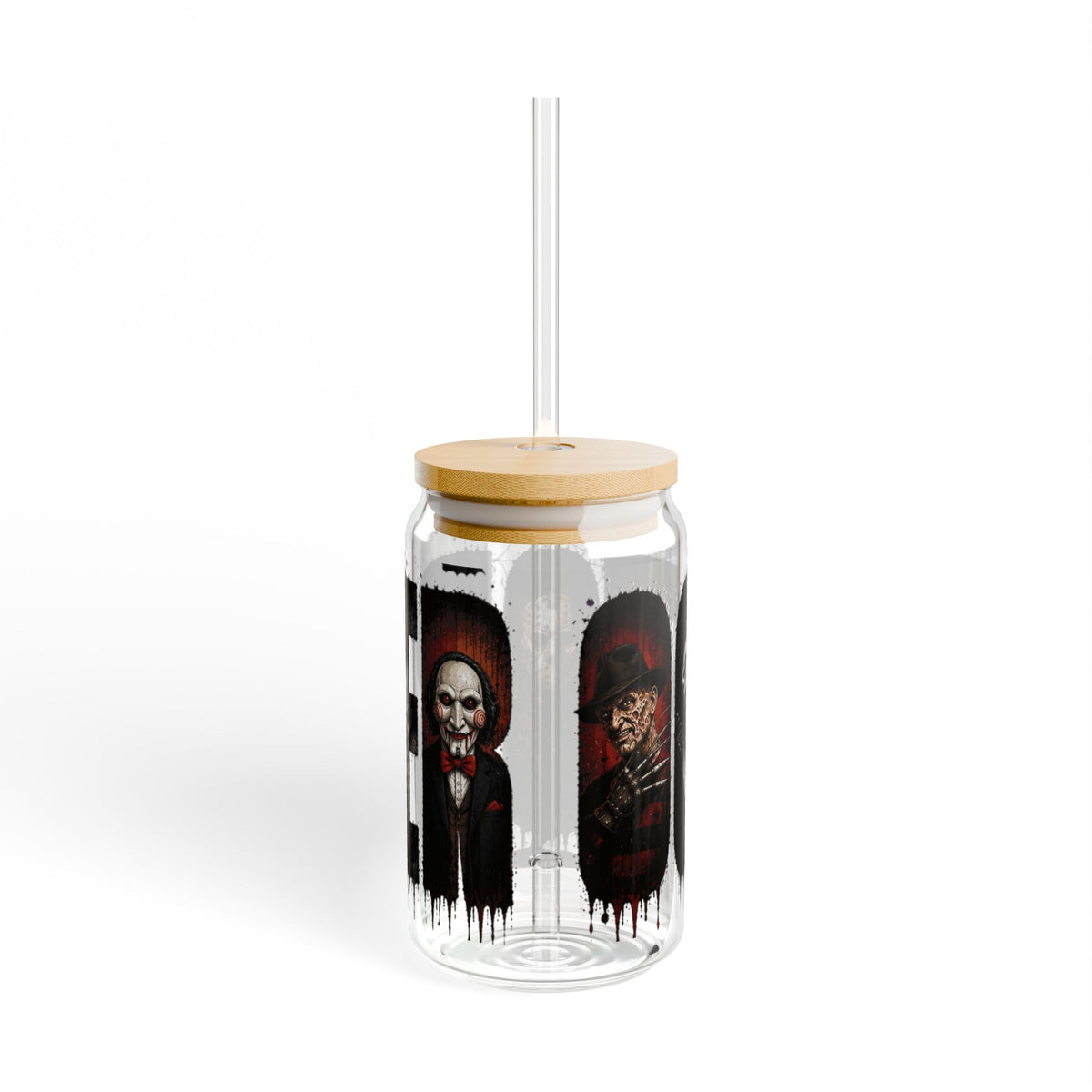 Horror Icons 16oz Sipper Glass