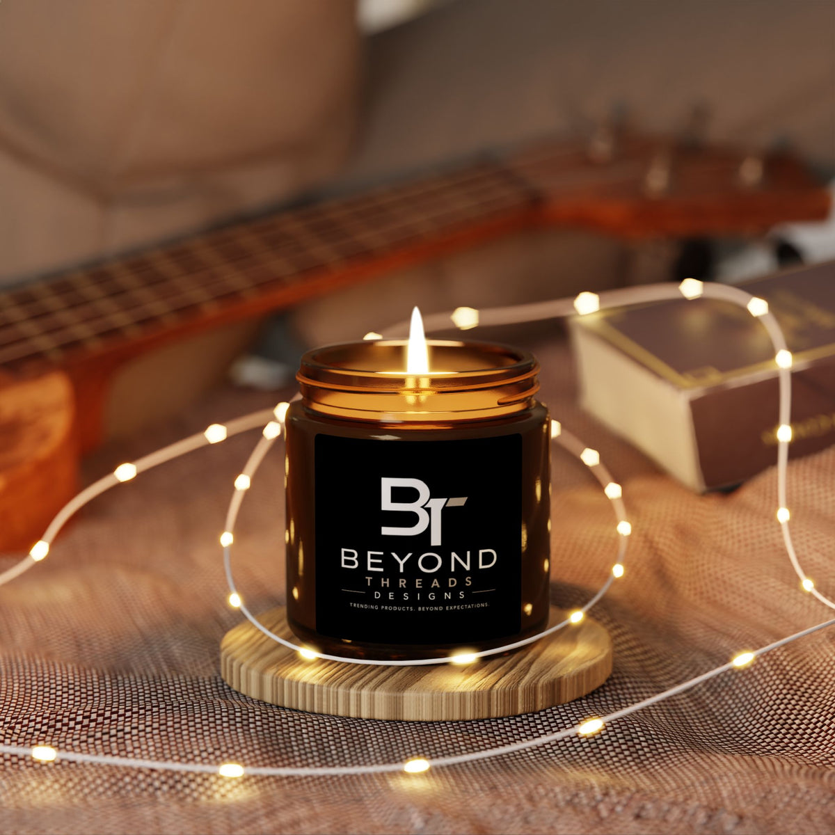 Amber Jar Scented Soy Candle - Luxury Aromatherapy