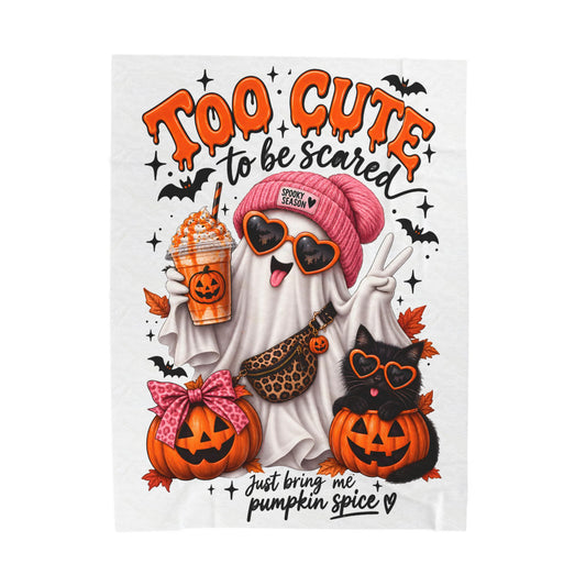 'Too Cute to Be Scared' Plush Blanket