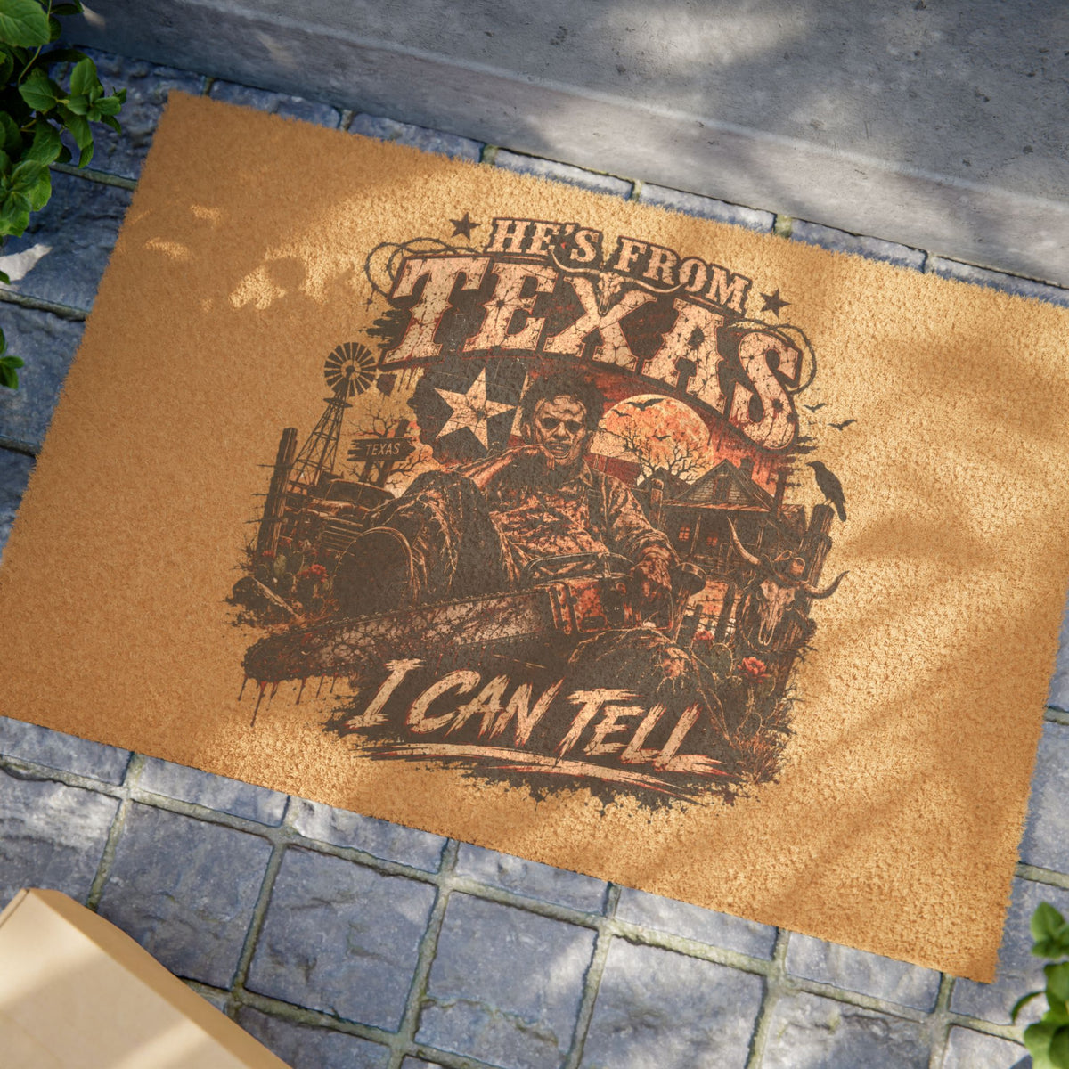 Leatherface Texas Door Mat