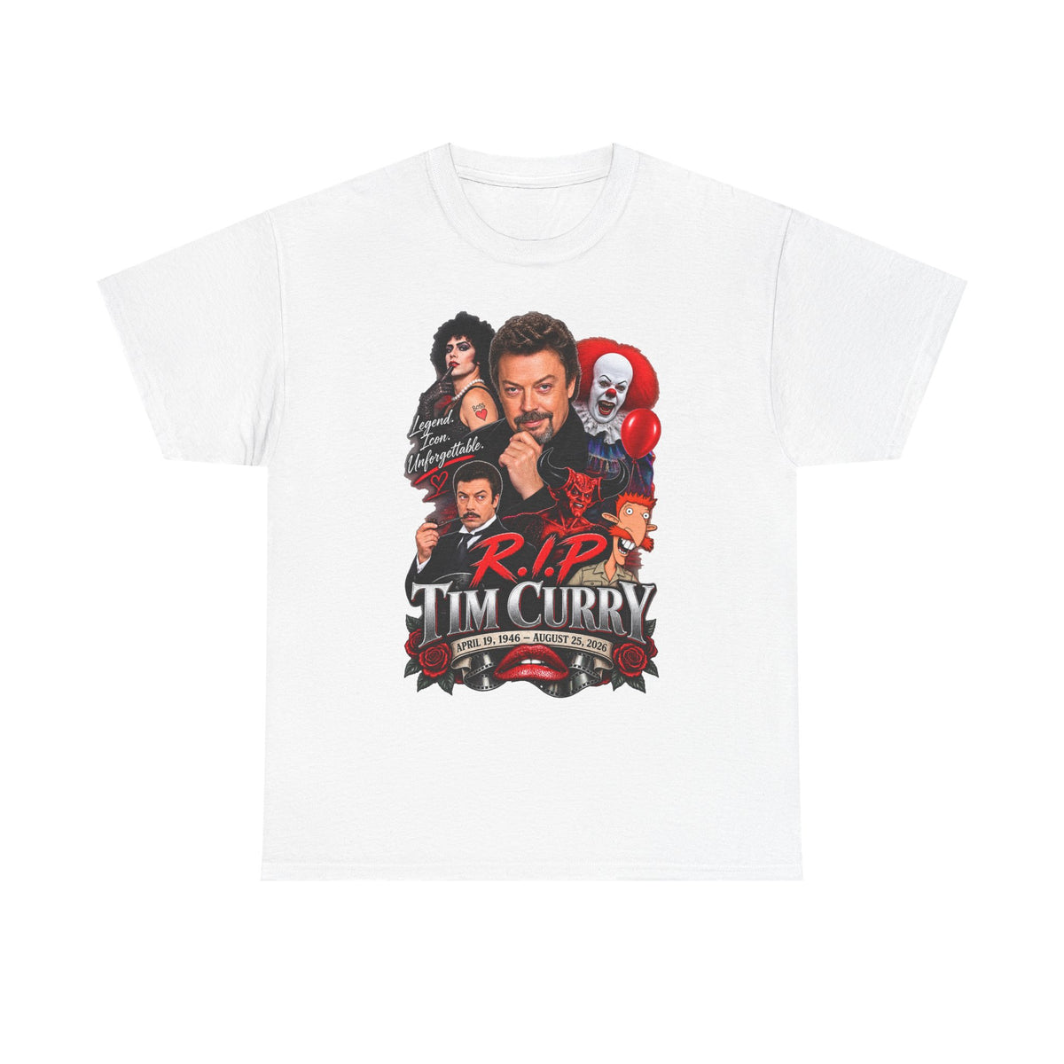 Tim Curry Collage Tribute Tee