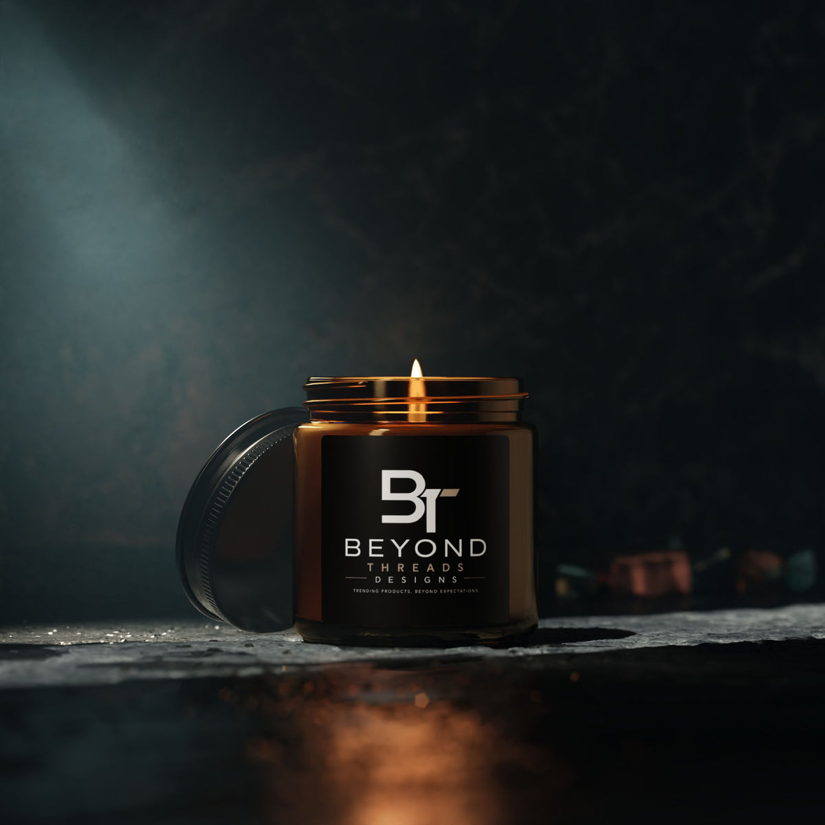 Amber Jar Scented Soy Candle - Luxury Aromatherapy