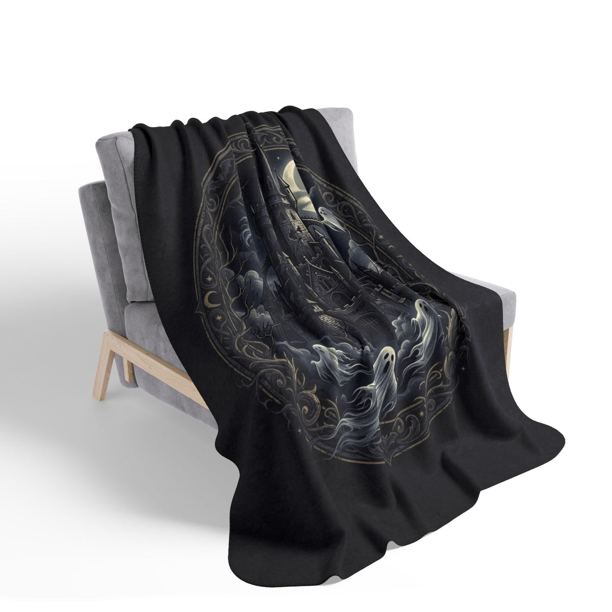 Spooky Fleece Sherpa Blanket