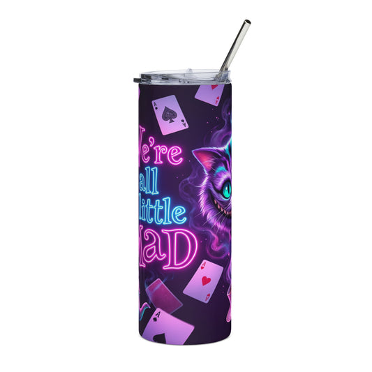 Neon Cheshire Cat 20oz Stainless Steel Tumbler
