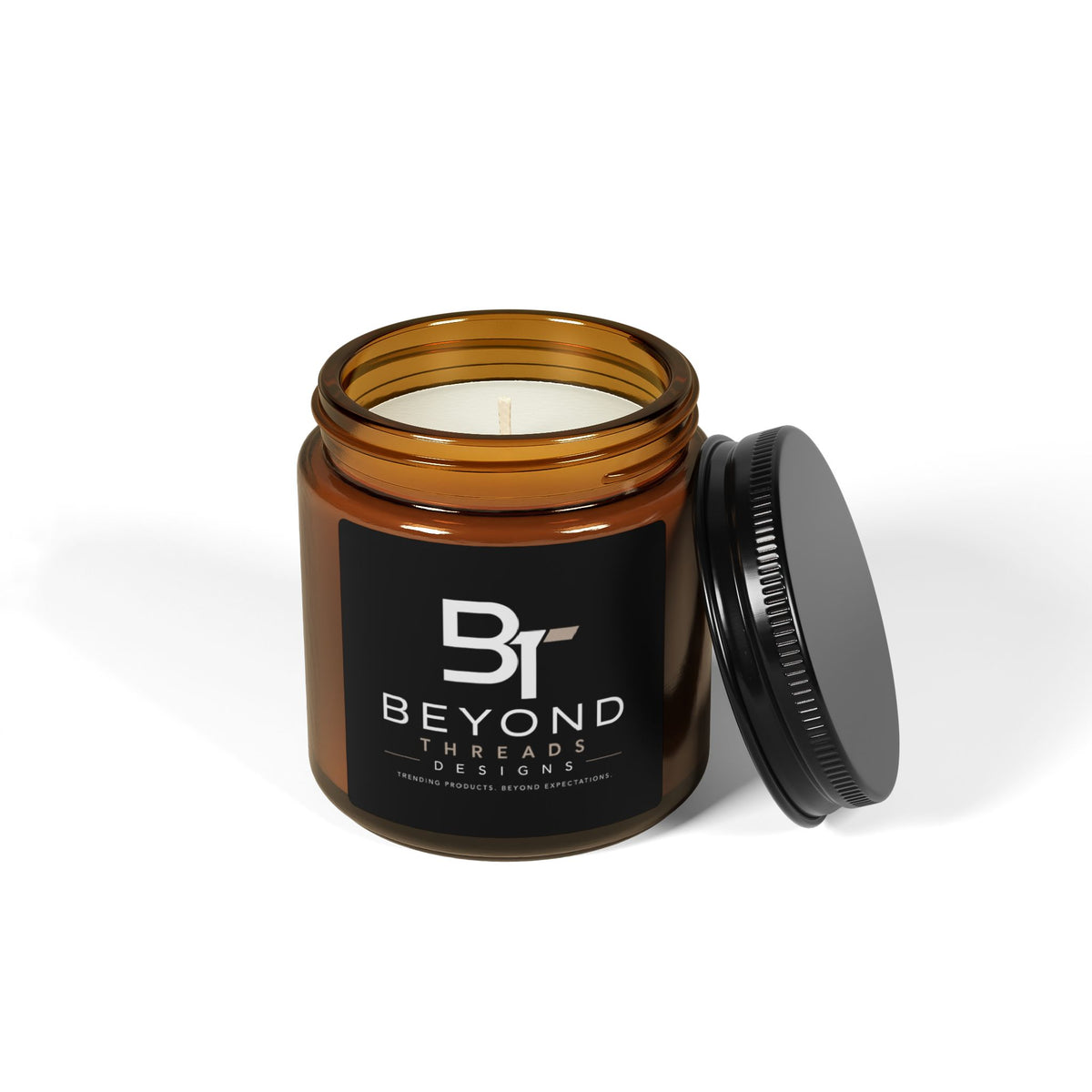 Amber Jar Scented Soy Candle - Luxury Aromatherapy