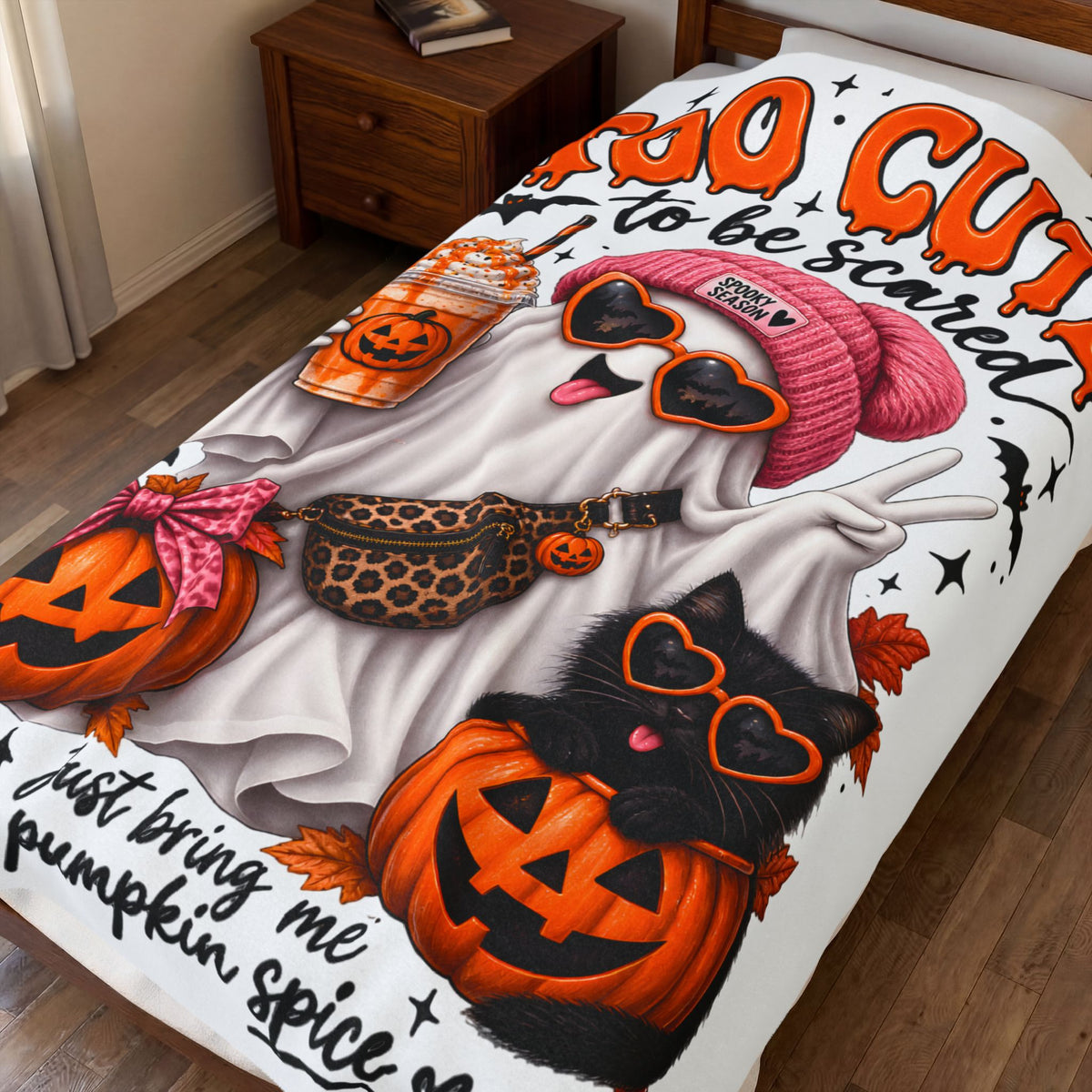 'Too Cute to Be Scared' Plush Blanket