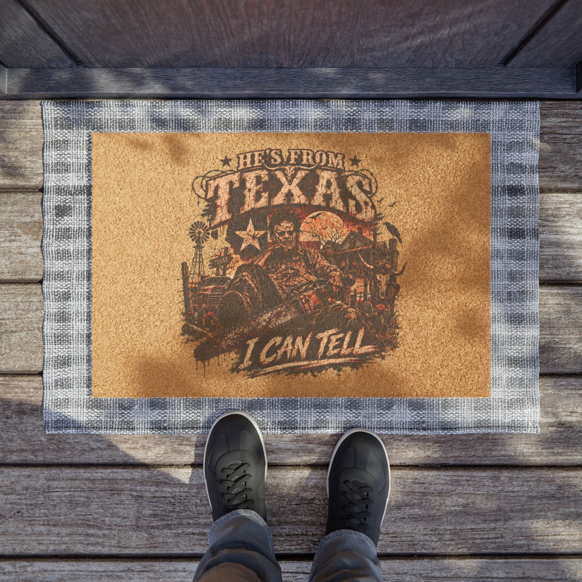 Leatherface Texas Door Mat