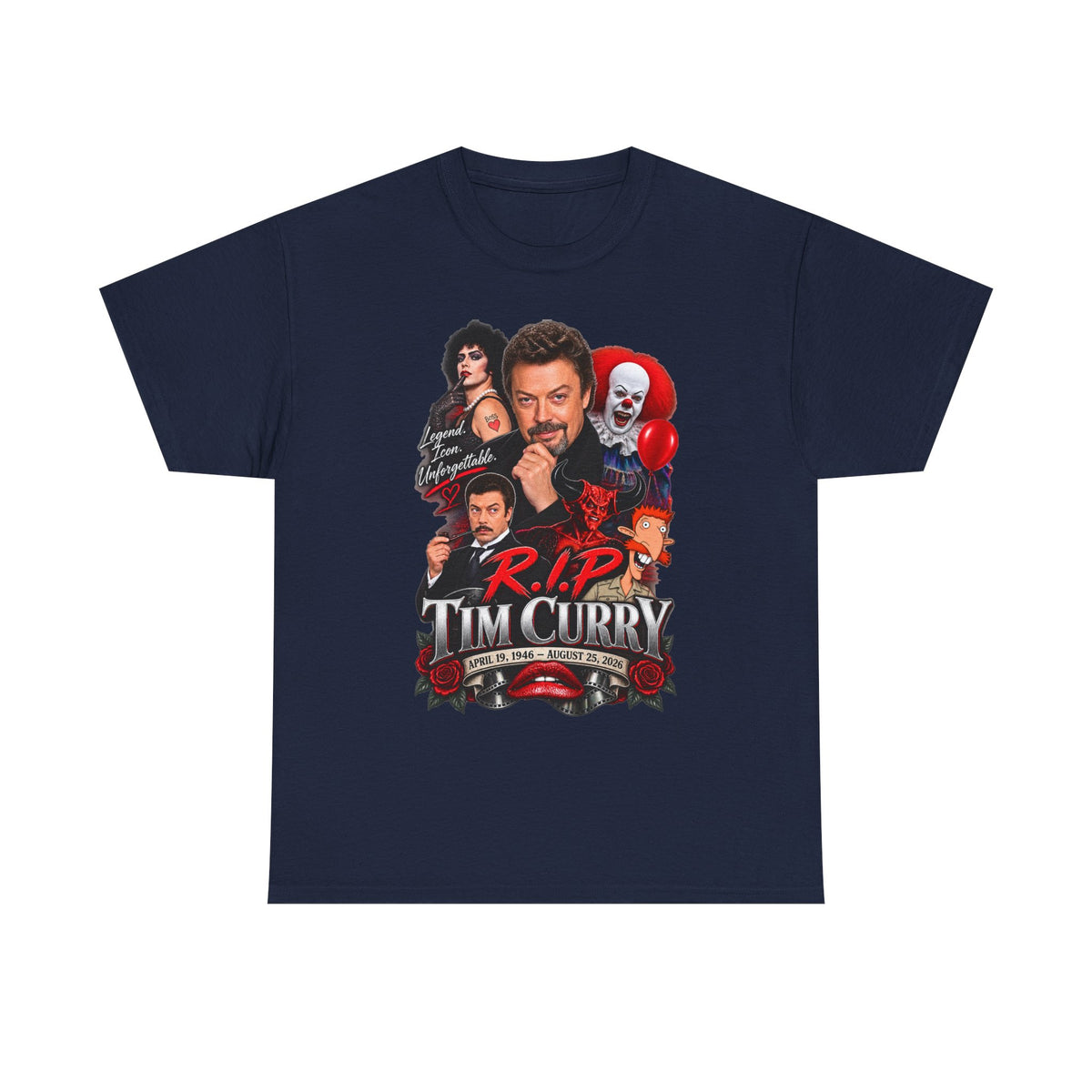 Tim Curry Collage Tribute Tee