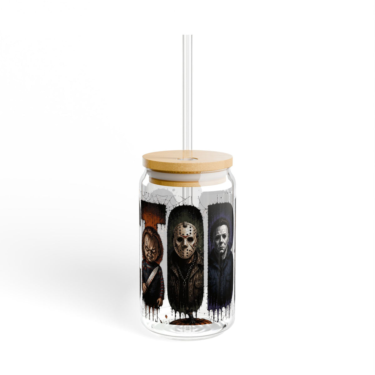 Horror Icons 16oz Sipper Glass