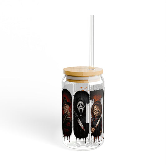 Horror Icons 16oz Sipper Glass