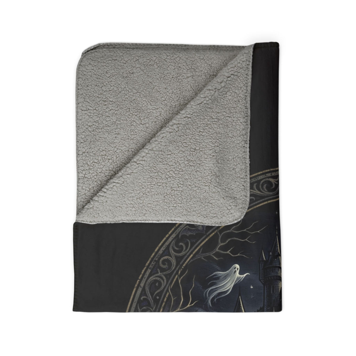 Spooky Fleece Sherpa Blanket