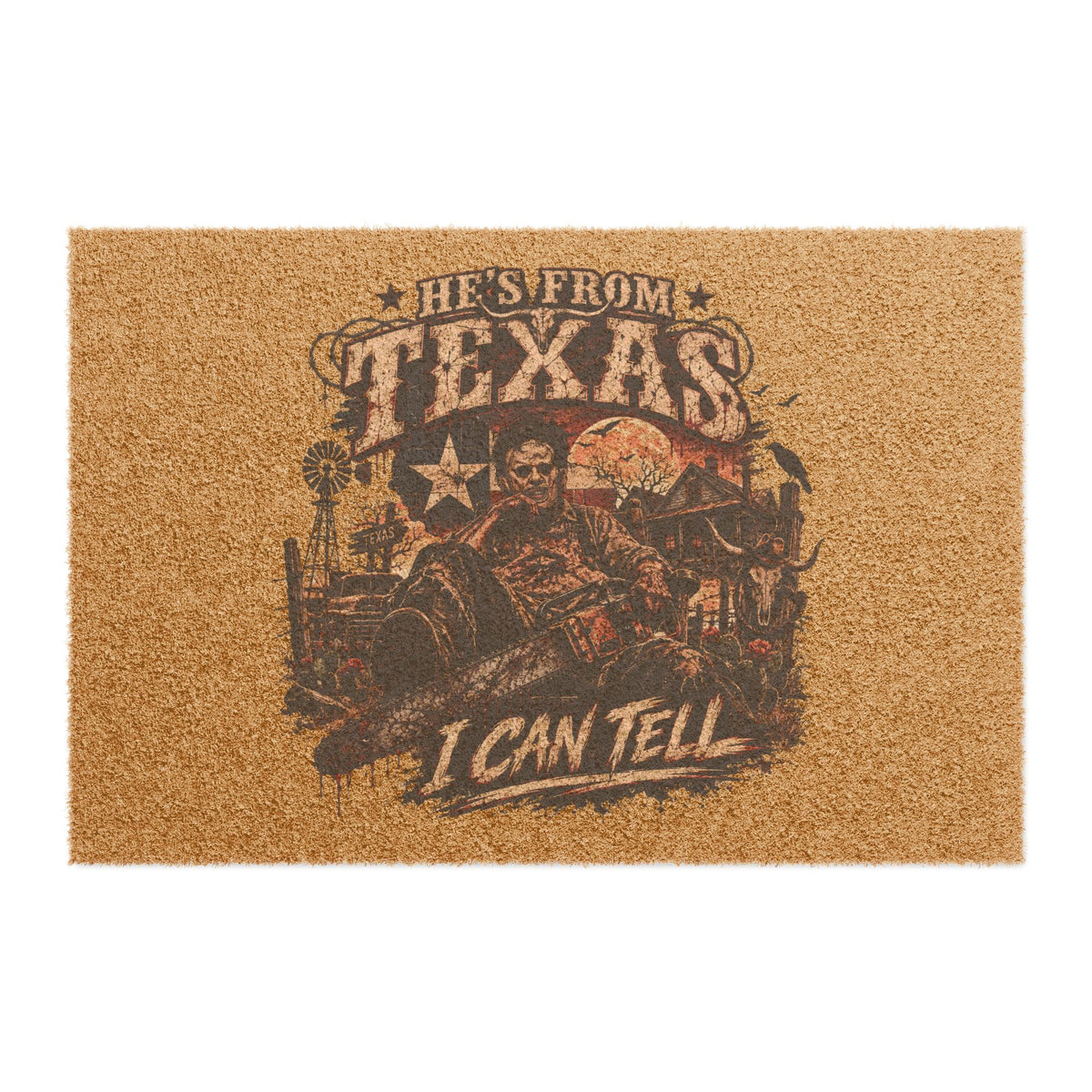 Leatherface Texas Door Mat