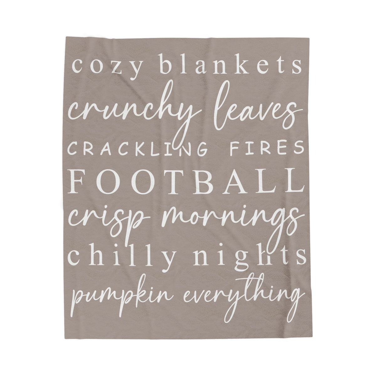 Autumn Cozy Velveteen Plush Blanket