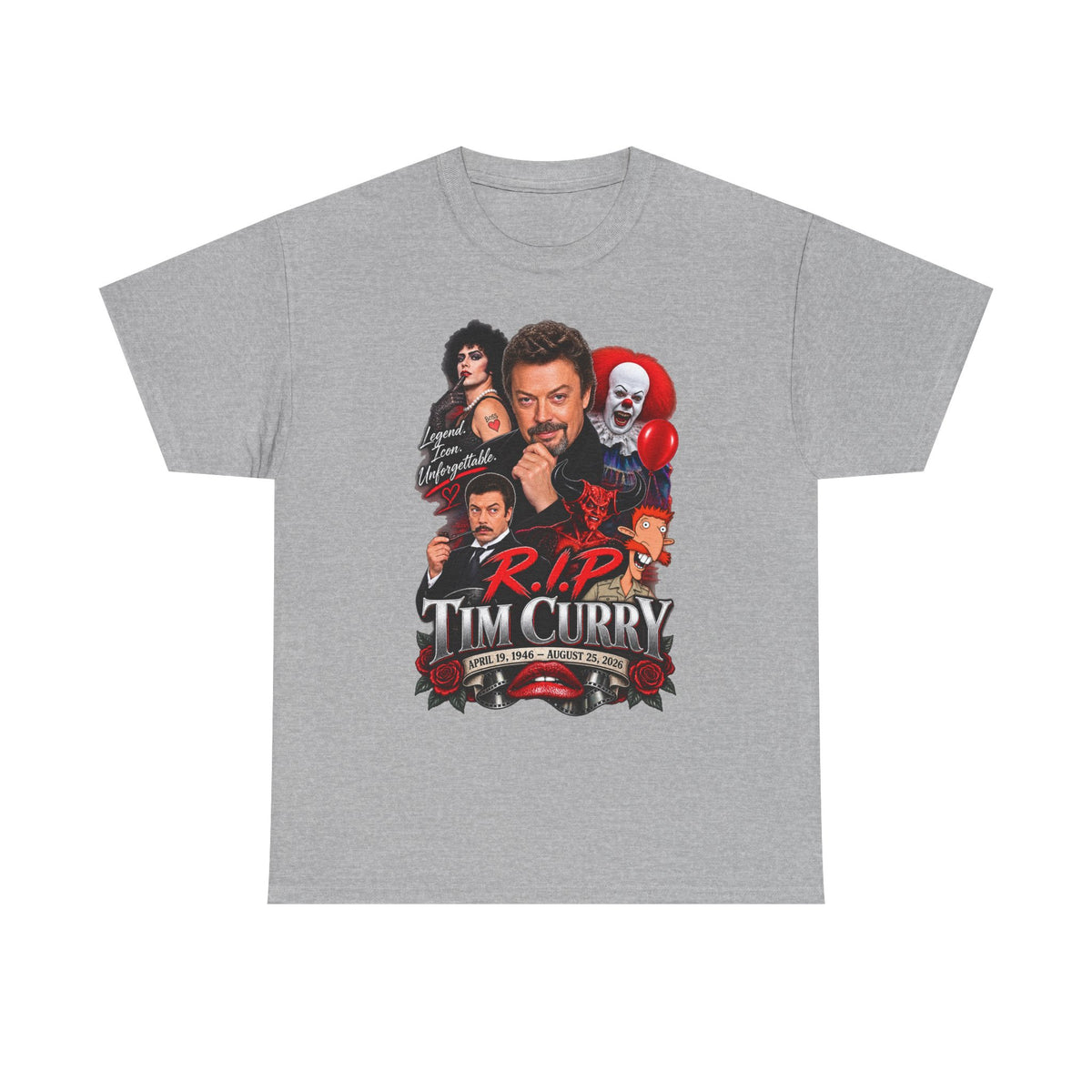 Tim Curry Collage Tribute Tee