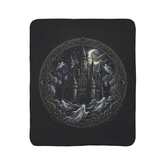 Spooky Fleece Sherpa Blanket