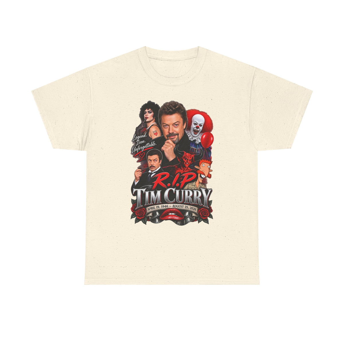Tim Curry Collage Tribute Tee