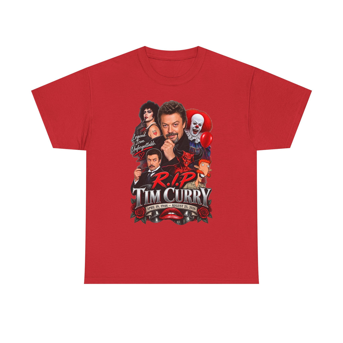 Tim Curry Collage Tribute Tee