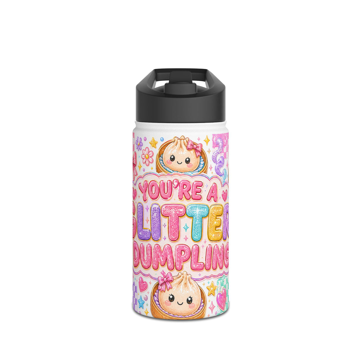 Glitter Dumpling Water Bottle
