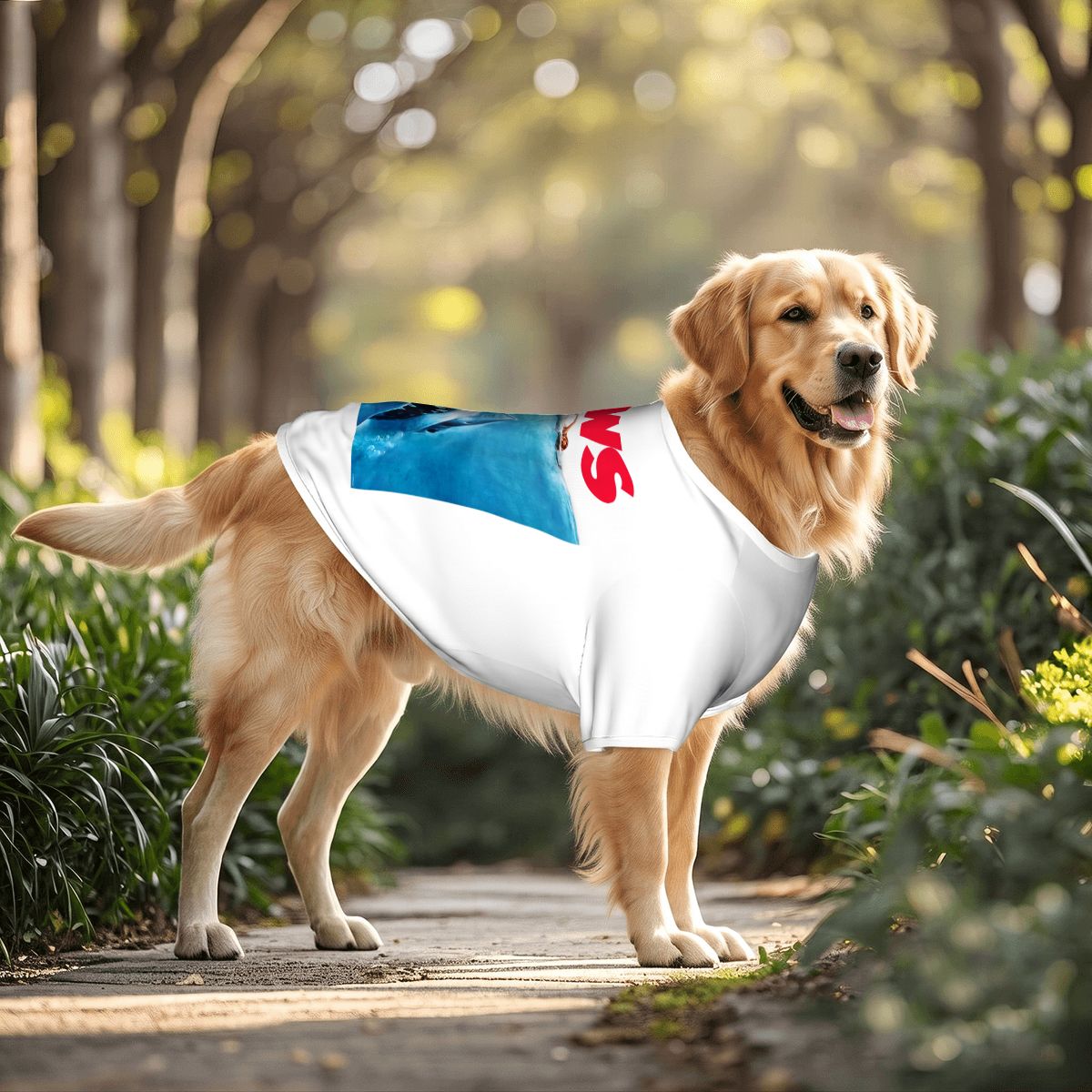 Jaws Vintage Breathable Mesh Dog Shirt
